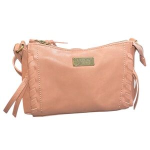 Frye and Co. Pink Faux Leather Crossbody Bag